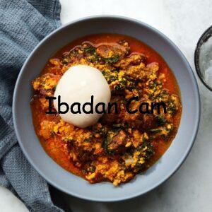 Fufu and Egusi with Meat